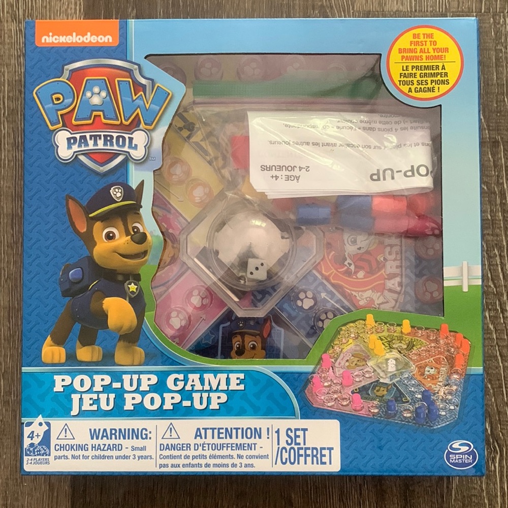 Paw Patrol Pop Up Game